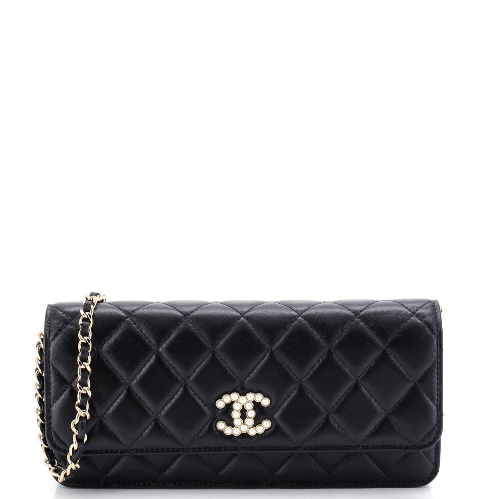 Chanel Pearl Cc Chain Flap Bag Quilted #263628C47B